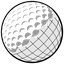 Black, outline at 64 px